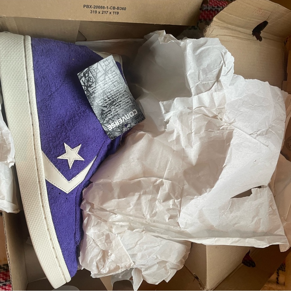 Converse Purple Sneakers with White Star